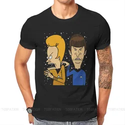 Beavis and Butthead B&B Crewneck TShirts Bevis and Buthead Distinctive Men's T Shirt Funny Clothing 6XL