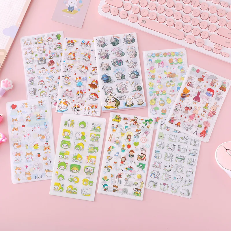 120ชิ้น/ล็อต Creative หอยทากสัตว์เลี้ยงสติกเกอร์ตกแต่งเครื่องเขียนสติกเกอร์ Scrapbooking DIY ไดอารี่อัลบั้ม Stick ป้าย