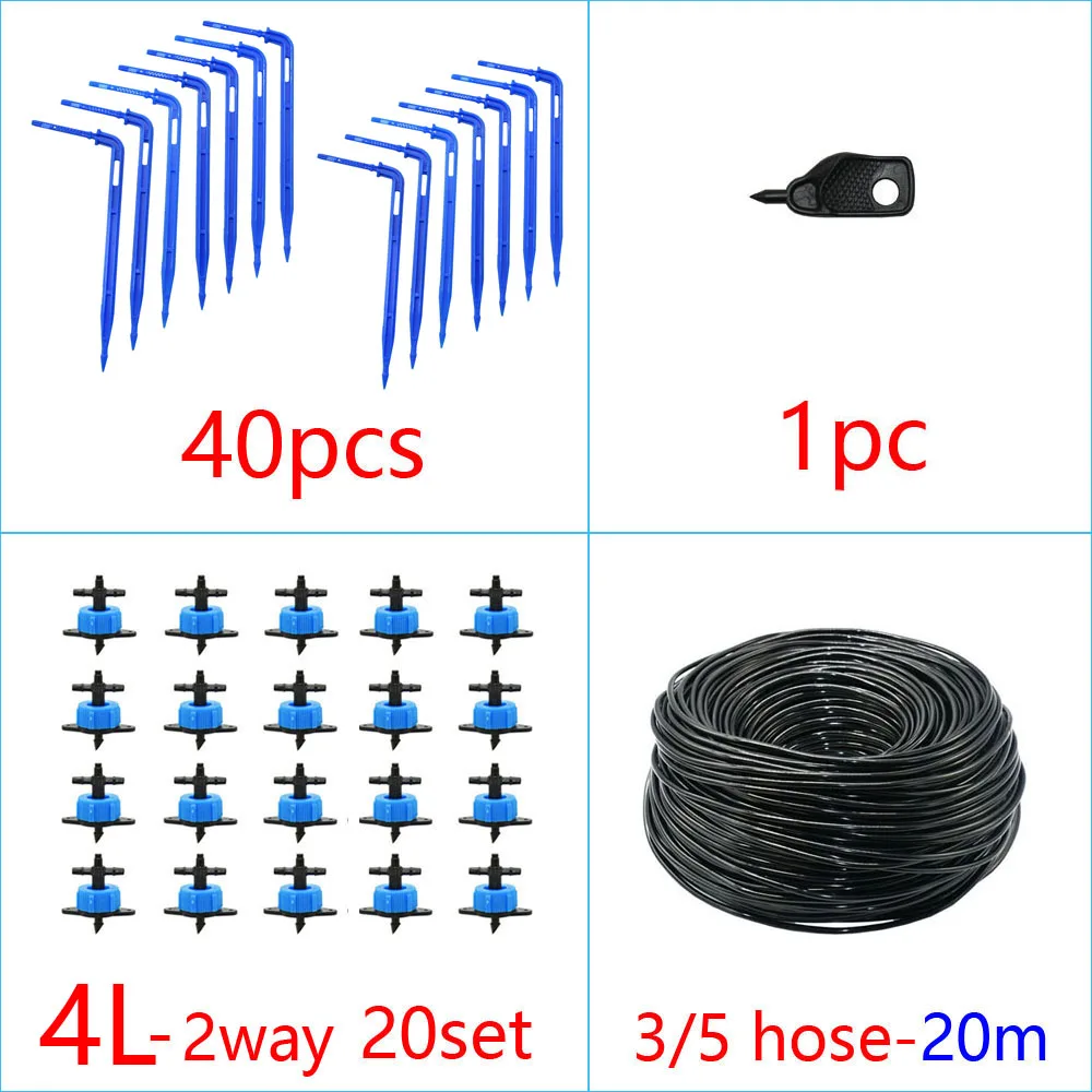 2L 4L 8L nawadnianie kroplówki 2/4-way strzałka złącze kroplomierza krzyż rozdzielacz wody emiter kroplownik do nawadniania z mikrootworami System