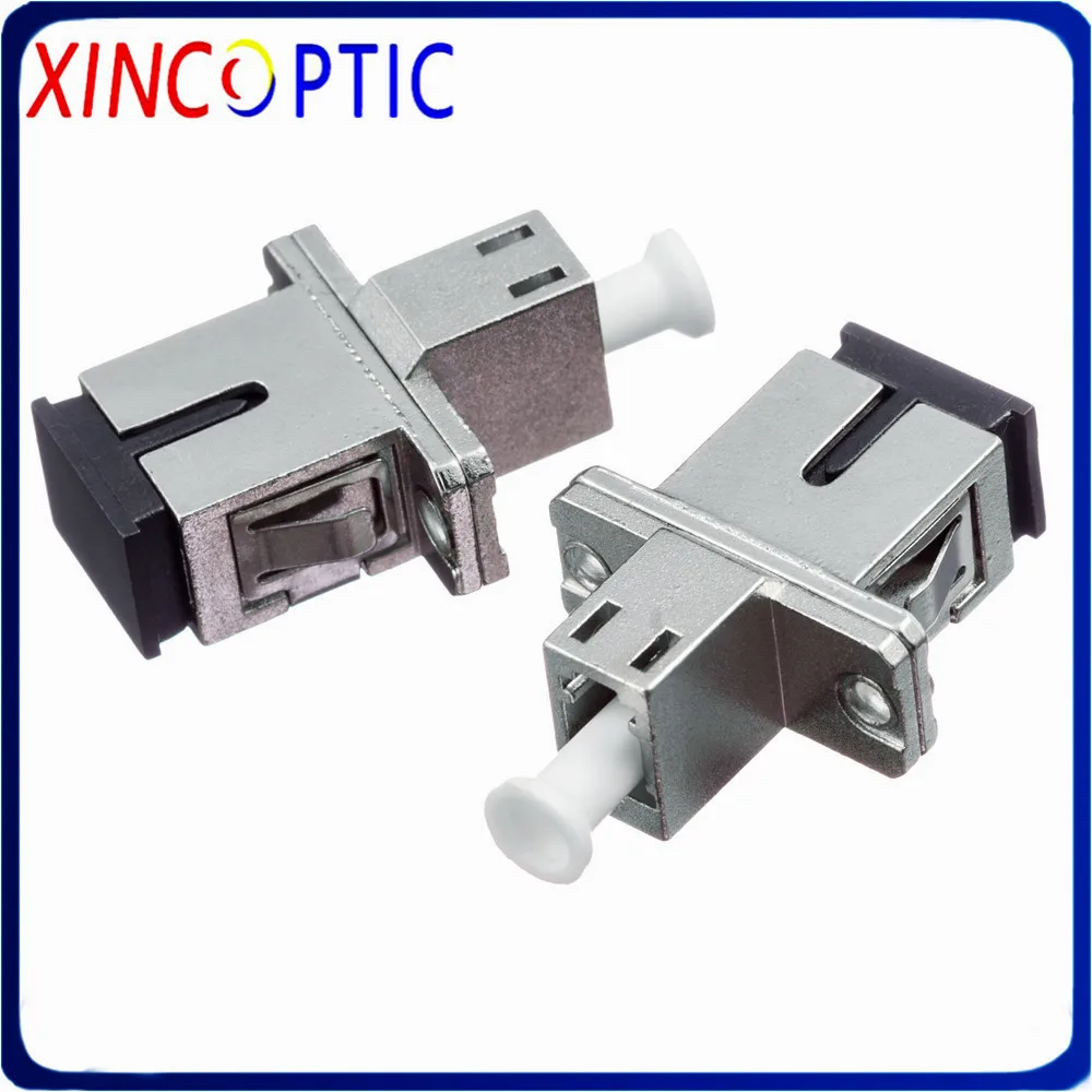 

LC-SC Hybrid SingleMode Simplex Metal Type Fiber Optic Adapter/Coupler,LCUPC Female to SCUPC Fibre Optical Adaptor Jumper