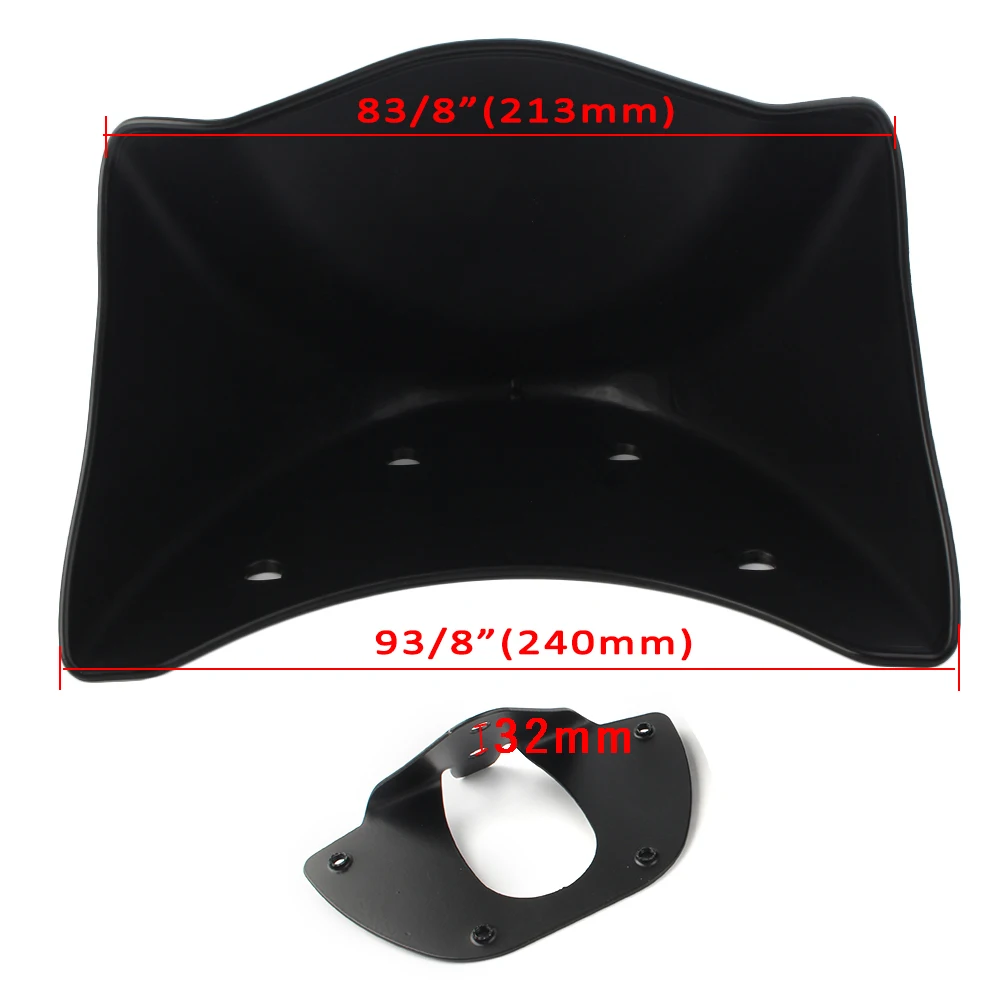 Motorcycle Front Chin Spoiler Air Dam Fairing For Harley Dyna FXD FXDB 1999 2000 2001 2002 2003 2004 2005 except FLD Matte black