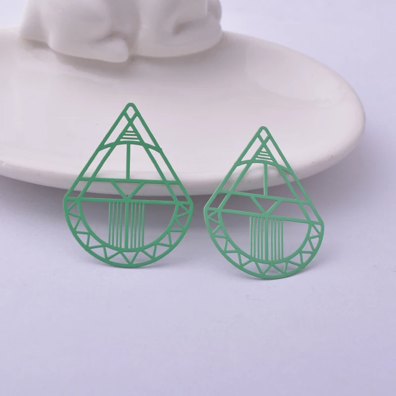 30 Stück AB6209 27*35mm Dreieck-Anhänger Geometrie-Anhänger DIY Schmuckherstellung – Detail 11