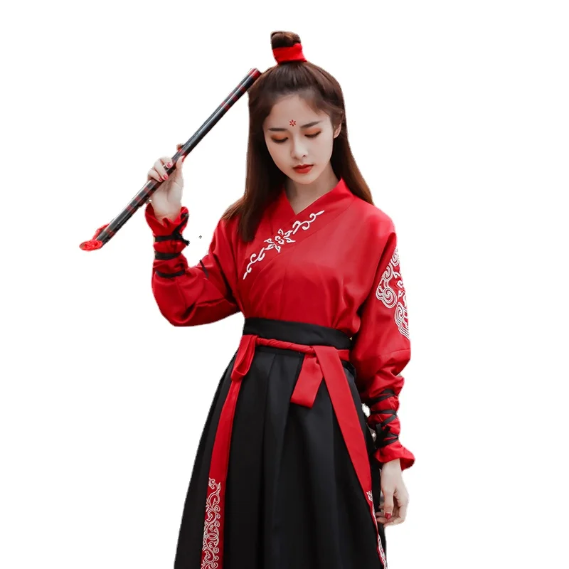 Traje nacional feminino vestido de fadas dinastia tang trajes antigos para palco roupas de dança folclórica chinesa clássico vestido hanfu