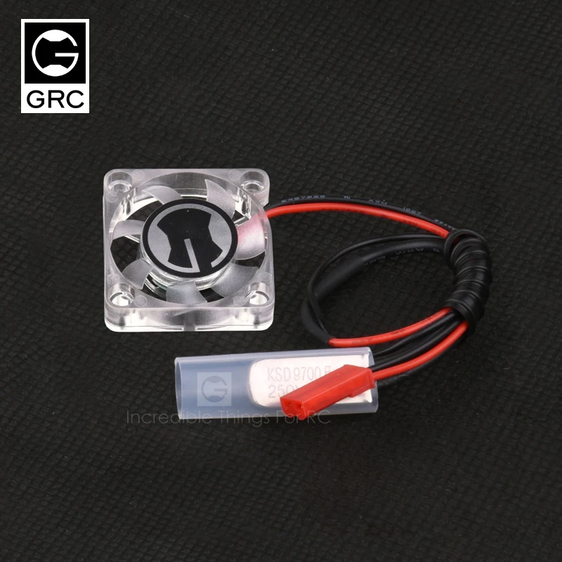 GRC cooling fan with heat sensor applied to RC remote control car motor/ESC cooling small fan