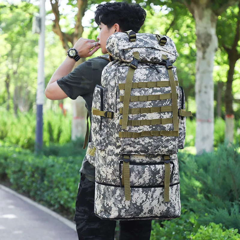 Outdoor  Rucksacks, Waterproof  Backpack, Sports Bags, Camping, Hiking, Trekking, Fishing, Hunting Bags, 1000D