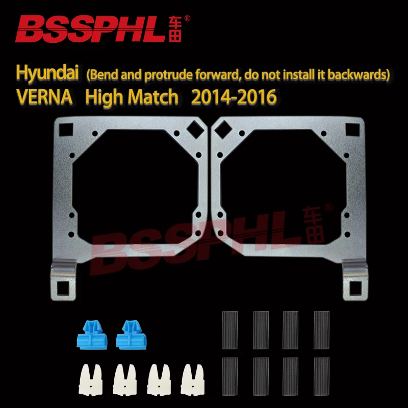 

BSSPHL Car-Styling Frame Adapter module DIY Bracket Holder for Hyundai VERNA High Match 2014-2016