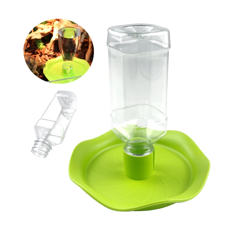 Reptiles Water Drinking Feeder Bowl DIsh Bottle For Lizard Turtle Chameleon Pet  GlassTank