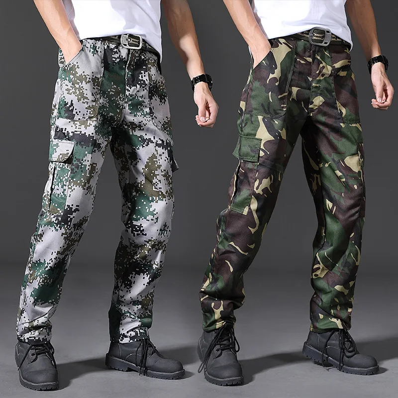 Frühlings marke Männer Mode Cargo hose Multi-Taschen Baggy Männer Hosen Freizeit hose Overalls Tarnhose Mann