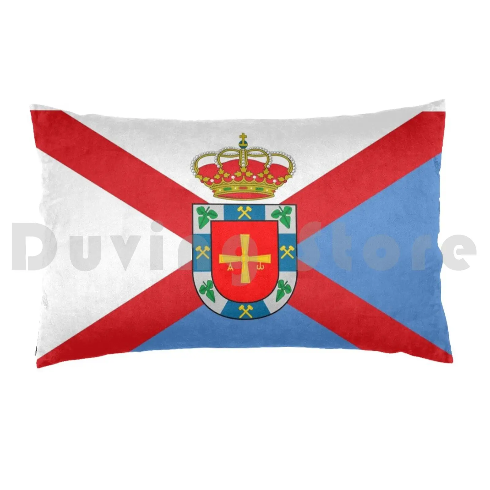 Flag Of El Bierzo ( Castilla Y León ) Pillow case Flag O Bierzo Ponferrada Bembibre Villafranca