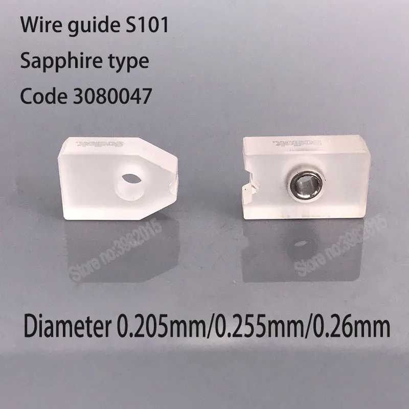 EDM Sodick Parts S101 Diamond Wire Guide Sapphire Split Guider Code 3080047 0.255mm for Wire Cut Sodick SSG EDM Wire Cut Machine