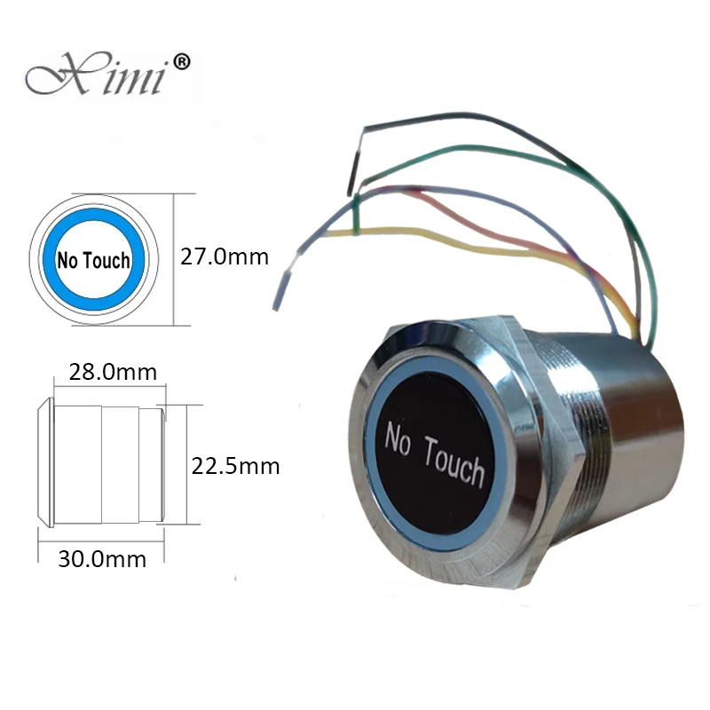 Sensor infrarrojo sin contacto, interruptor de salida impermeable, tipo de inducción, botón de salida de liberación, sistema de Control de acceso