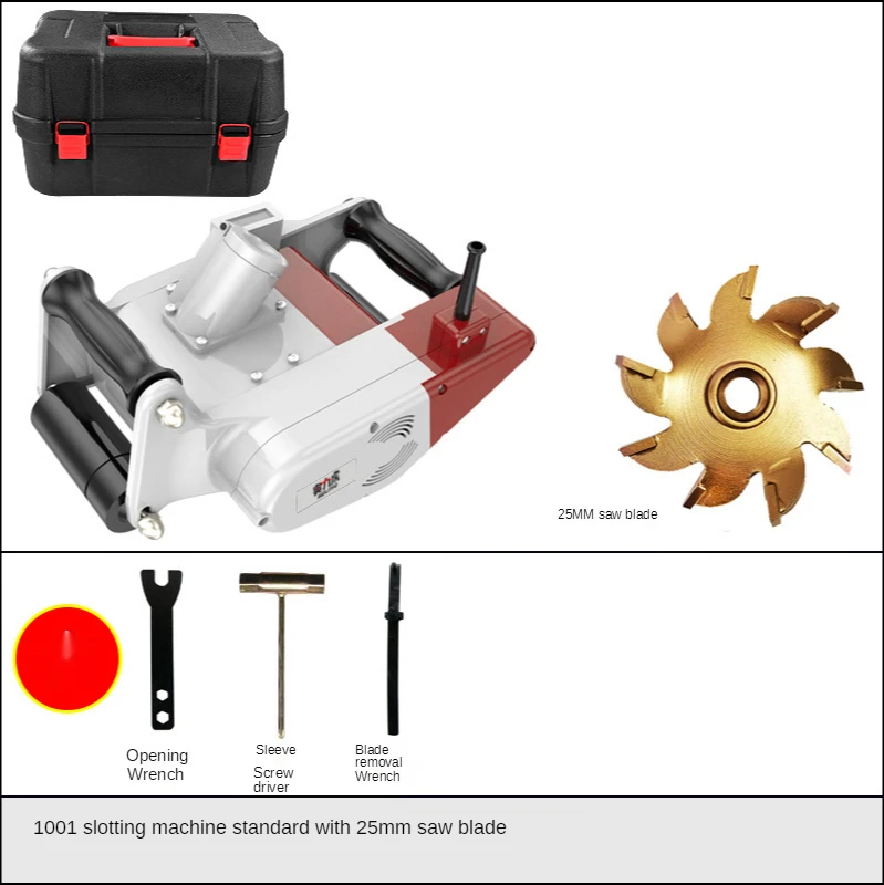 Lightweight brick wall chase machine, one-time forming dust-free wall surface cutting machine can be connected to a vacuum clean