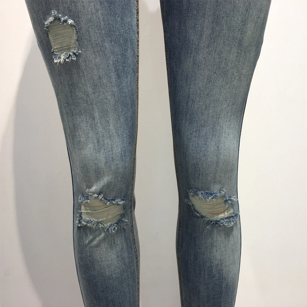 Melody Spray On Jeans 3 Colors Skinny Stretch Jeans For Men Denim Wash Broken Ripped Jeans Fashion Brand Biker Jeans Men Clothes