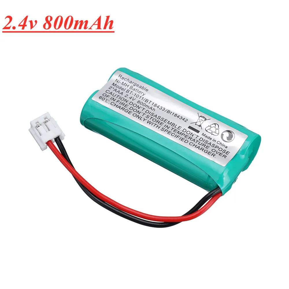 2.4V 800mAh نيمه هاتف لاسلكي بطارية ل Uniden BT-1011 BT-1018 BT1011 BT1018 BT8001 BT-694 2.4V بطارية قابلة للشحن 1-20 قطعة