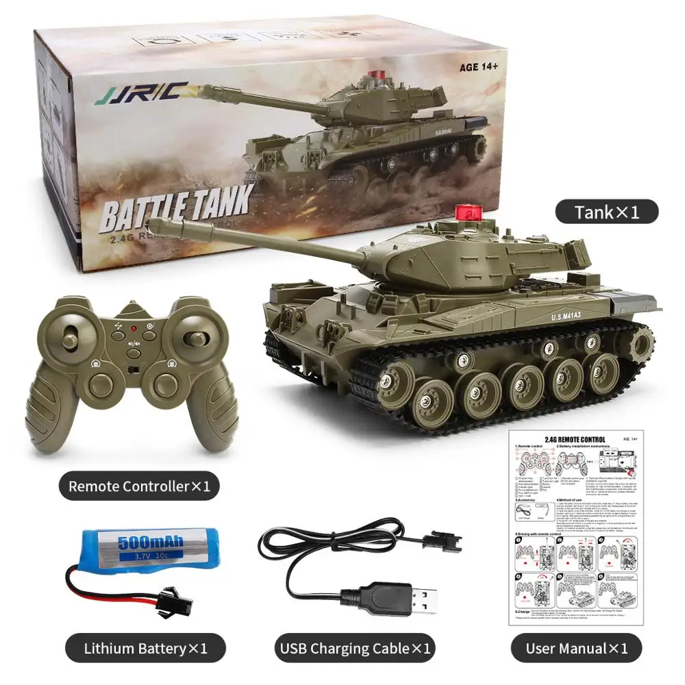 JJRC Q85 RC Tank Model 2.4G telecomando militare Crawler serbatoio programmabile effetti sonori serbatoio militare 1/30 giocattoli per ragazzi