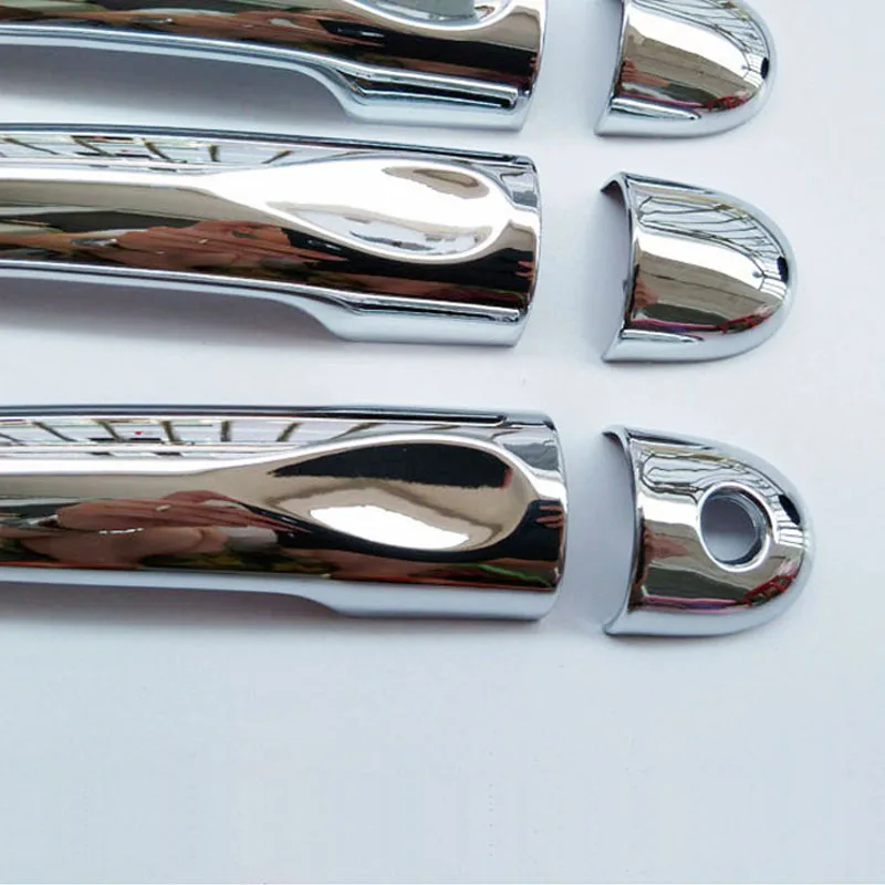 Chrome Door Handle Cover Trim for LADA XRAY X Ray X-ray 2015 2016 2018 Car Accessories 8 Pcs Color Carbon Fiber