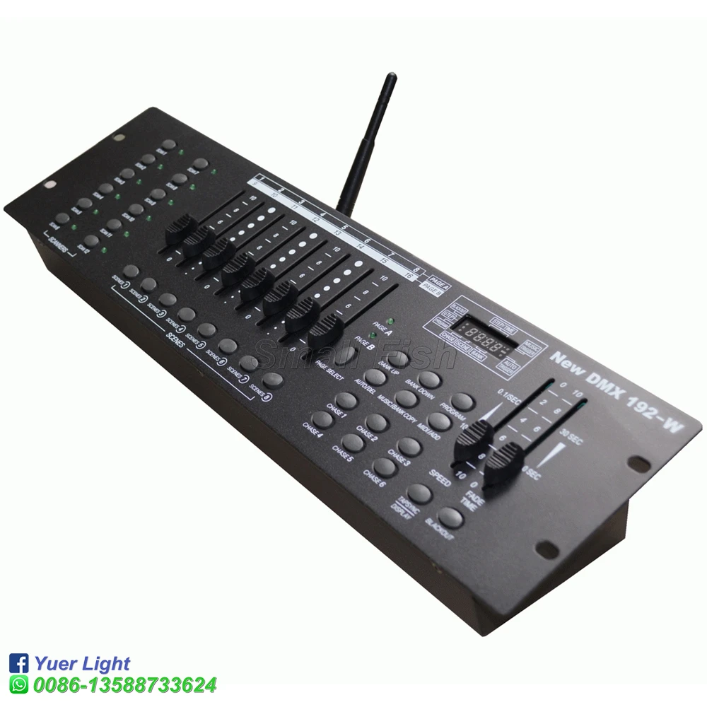 Imagem -03 - sem Fio Dmx Controlador 192-w Dmx Console para Led Par Movendo a Cabeça Holofotes dj Controlle Discoteca Iluminação de Palco Alta Qualidade 2.4g