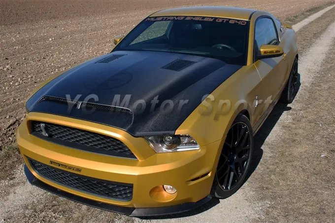 

Car Accessories Carbon Fiber TruCarbon A53KR Style Ram Air Hood Bonnet Fit For 2010-2014 Mustang Shelby GT500&GT&V6