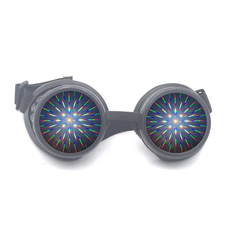 Black Steampunk  fireworks Goggles