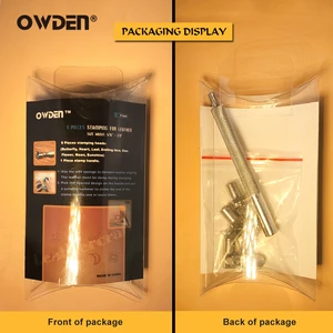 مجموعة أدوات ختم نمط OWDEN-Leather ، يد الفن DIY ، طوابع الختم ، معدن ، 9 قطع أفضل 6 آلات ختم أحذية للمبيعات - No3