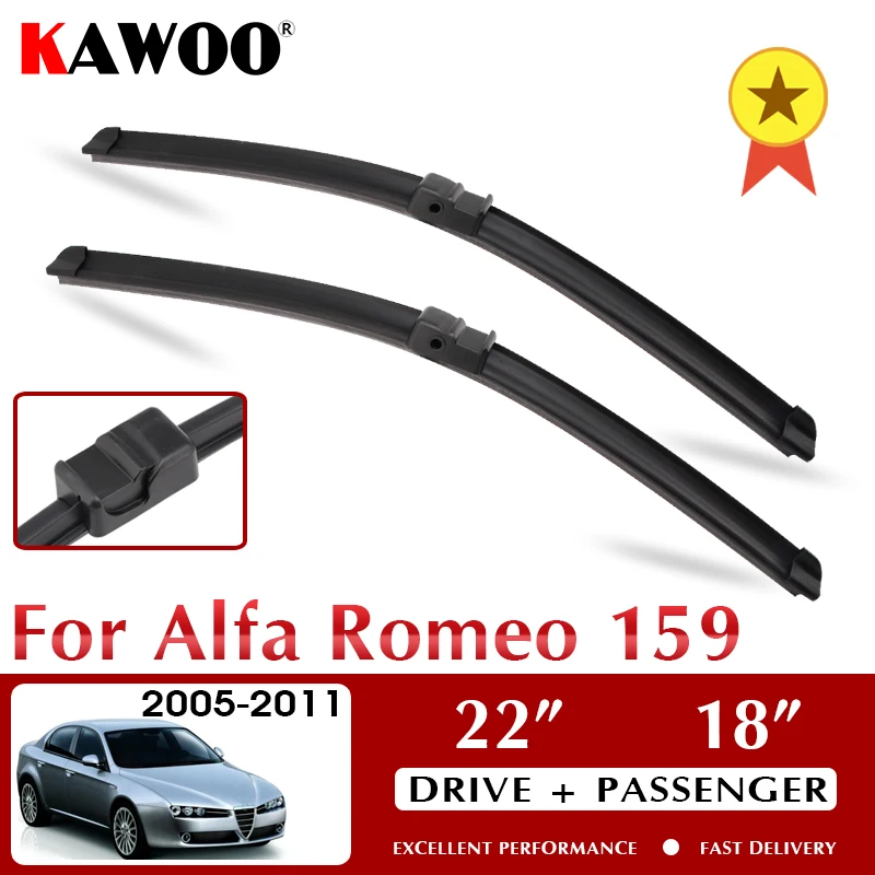 

Car Wiper Blade for Alfa Romeo 159 22"+18" 2005 2006 2007 2008 2009 2010 2011 Car Windscreen Wiper Blades Fit Side Pin Arms