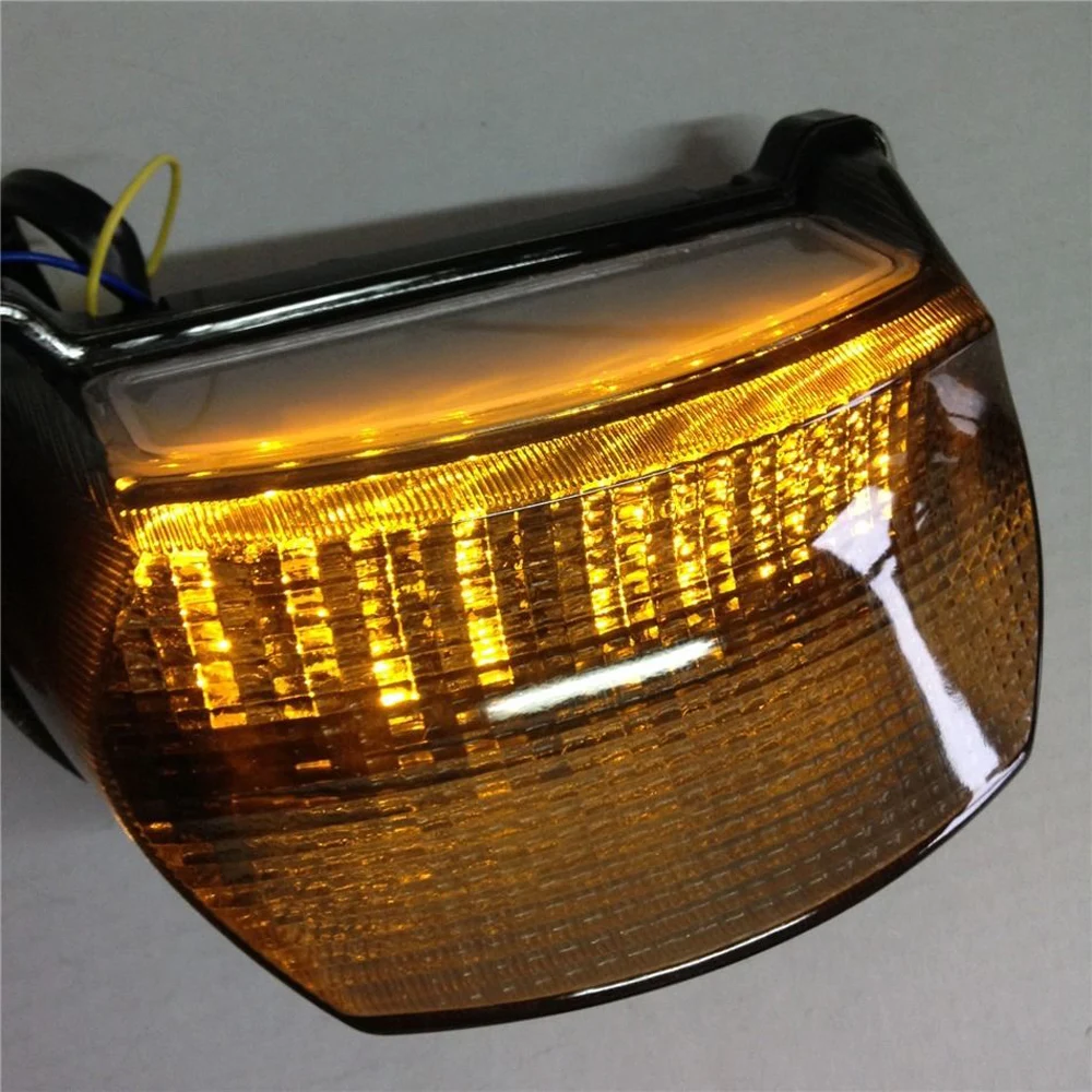 Smoke LED Tail Brake Turn Signal Light Fit For Kawasaki Ninja ZX7R ZX750 ZX7RR 1996-2003 view 6