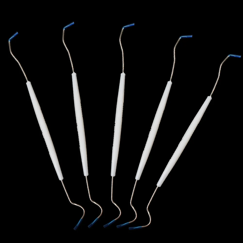 Double Ends Dental Periodontal Probe Dentist Instrument Endodontic Equipment Filling Fork Hook Pick Stainless Steel Teeth Clean