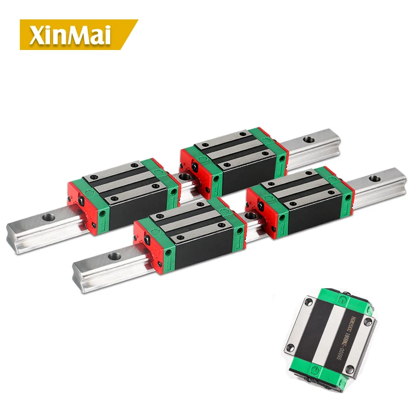 free shipping 2pcs 30mm HGR30 1150 1200 1500 1600 2000 2500  2600 mmlinear rail guide + 4pcs HGH30CA / HGW30CA bearing CNC parts