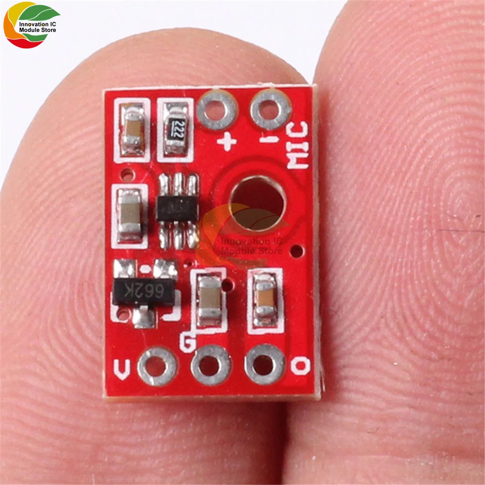 MAX9812H Microphone Amplifier Board 3.3V-6V Voice Audio Preamplifier Driver Mode Microphone Amplifier Board Kit for Arduino