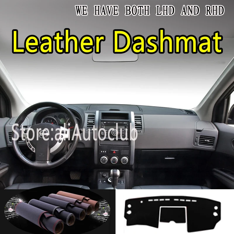 For Nissan X-Trail xtrail T31 2007 2008 2009 2010 2011 2012 2013 Leather Dashmat Dashboard Cover Pad Dash Mat Carpet Car Styling