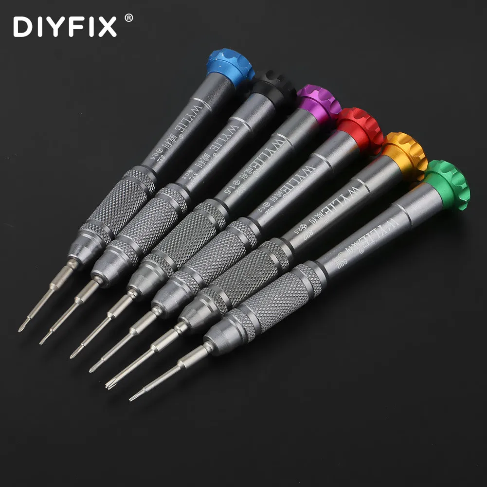 DIYFIX 6 in1 Precision Screwdriver Set For iPhone 11/ 12 Series  Mobile Phone Computer Repair Disassembly Bolt Screwdriver