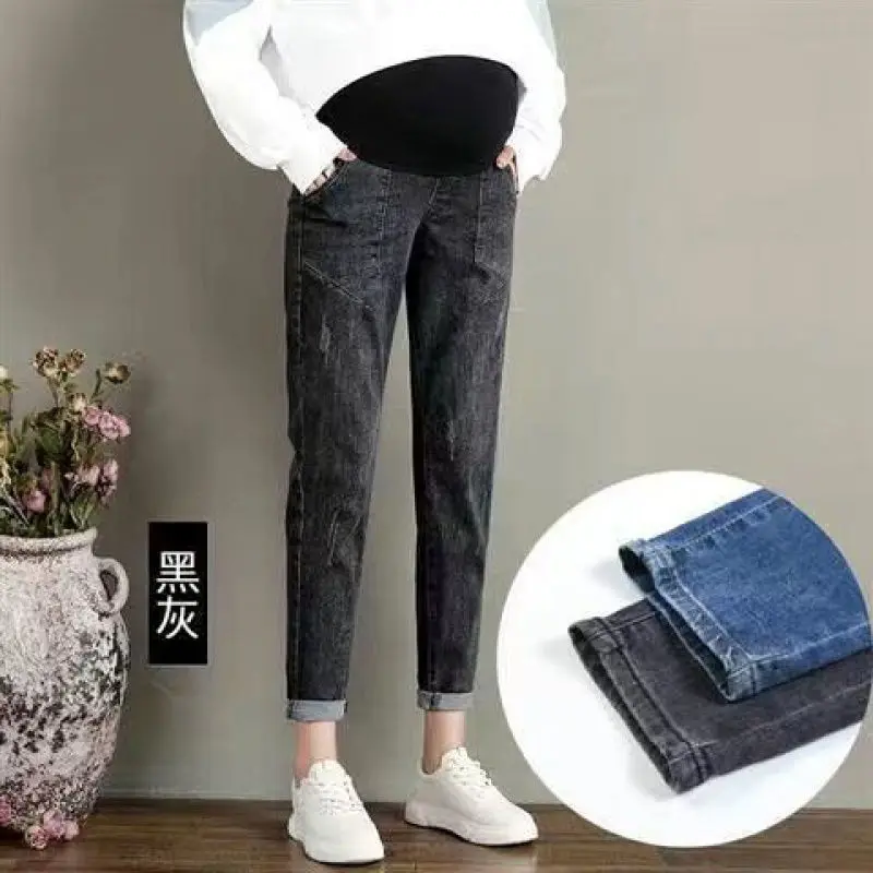 Pantalon de maternité pour femme enceinte, vêtement décontracté et facile à porter, salopette de grossesse