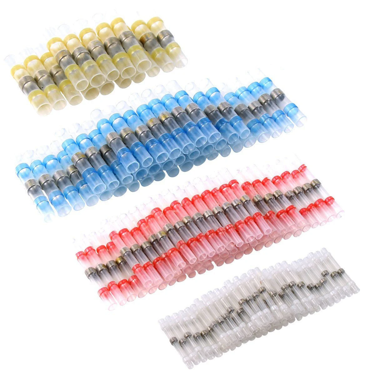 10/25/50PCS AWG 10-26 Waterproof Solder Seal Sleeve Splice Terminals Heat Shrink Electrical Wire Butt Connectors Marine