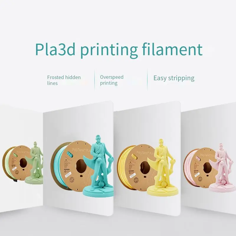 

Pla 3d Printing Filament 1kg1.75mm High Toughness Easy to Peel Off Speeding Easy To Print Frosting Hidden Lines Material 2.85mm