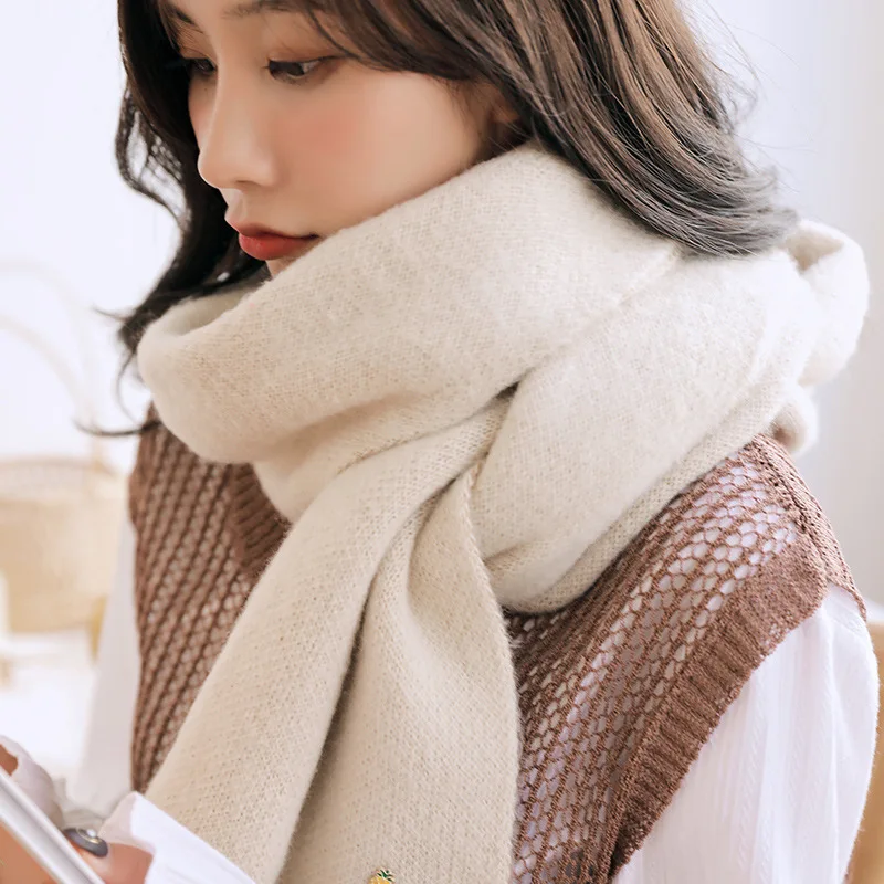 2019 Winter Scarf for Women New Knitted Cashmere Scarves Cute Little Pineapple Girls Autumn Female Shawl Wrap Warmer Lady Scarf