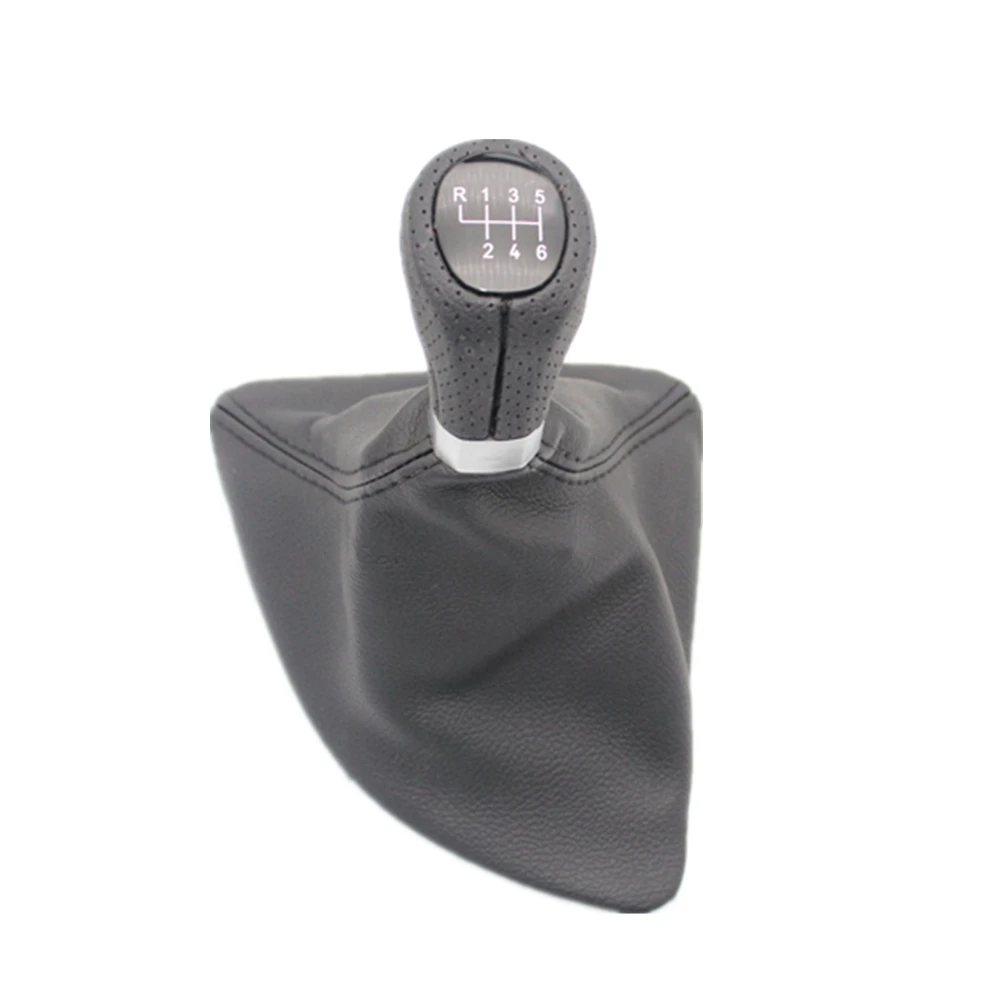 For BMW 1 Series E81 2006 2007 2008 2009 2010 2011 2012 Car-styling 6 Speed Car Gear Stick Shift Knob With Leather Boot