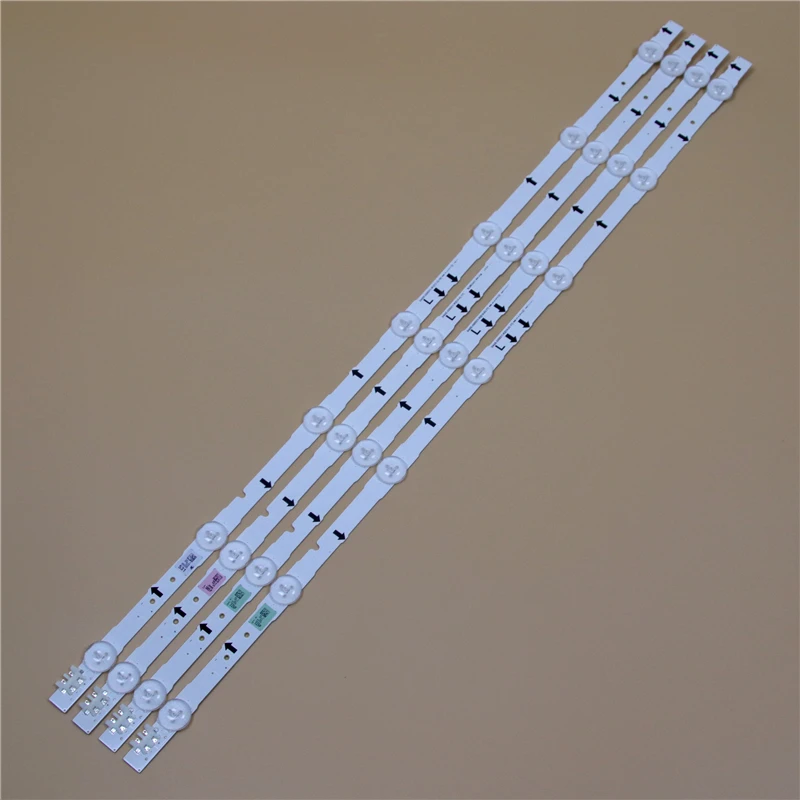 

645mm TV LED Light Bars For Samsung UE32H6470SS UE32H6475SU UE32H6500SB UE32H6510SB Backlight Strip Kit 7 LED Lamps Lens 4 Bands