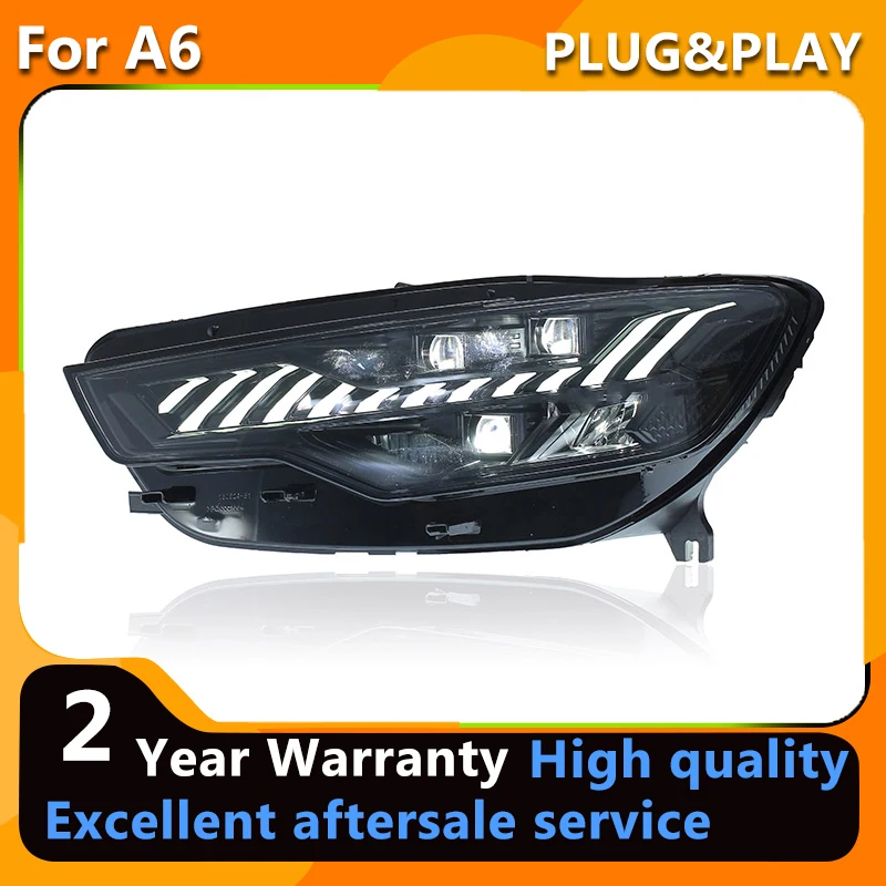 

All LED Head Light For Audi A6 2012-2015 Headlight LED DRL Day Running Light LED Dynamic Turn Signal LED Low Beam LED High Beam