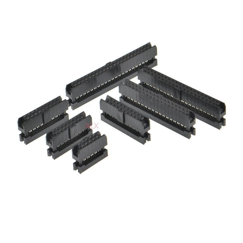 5/10pcs Fc-6/8/10/12/14/16/18/20/30/40/50/64 P Pin Female Header Idc Socket Connector 2.0mm Pitch 8p/10p/16p/20p/40p For Cable