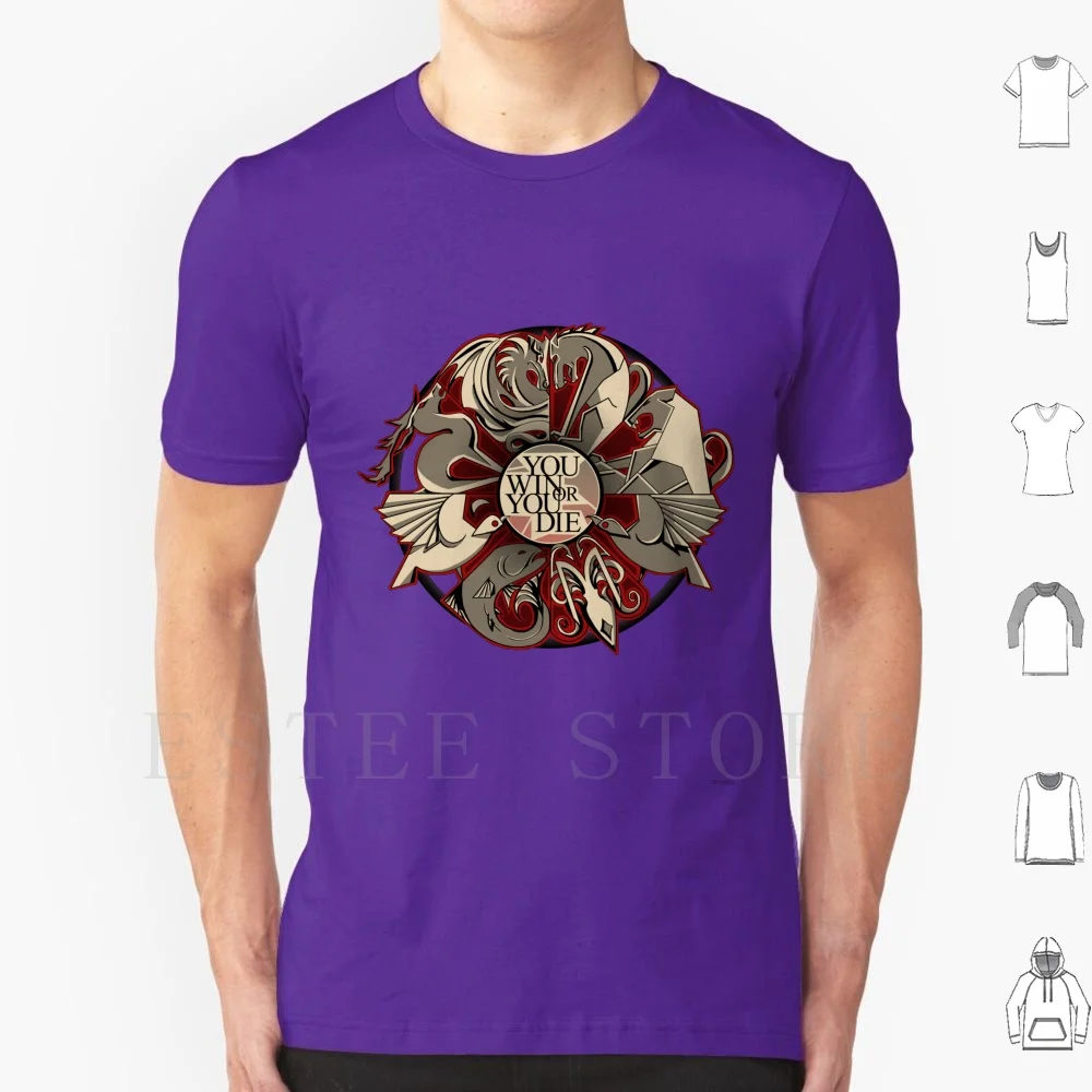 When You Play The Game... T Shirt Cotton Men DIY Print Stark Baratheon Arryn Tully Greyjoy Lannister Song Of Ice And Fire Tv