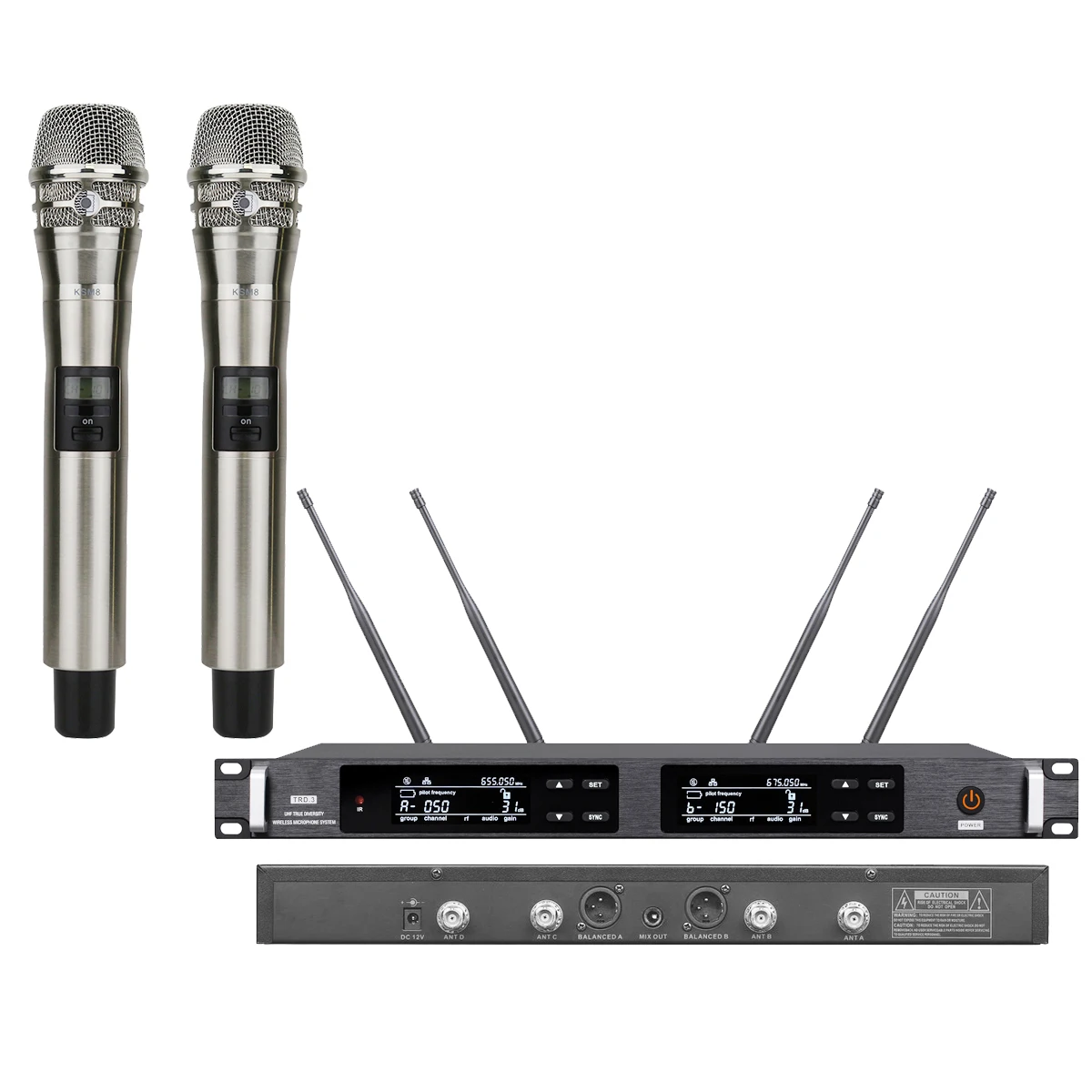 

Advanced ADX2 KSM8 Handheld DJ Karaoke Wireless Microphone System UR24D Dual Channel Cardioid Dynamic Stage Performance Sing Mic