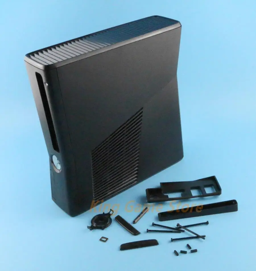 1set Replacement Black Completely Full set Housing Shell Case for XBOX 360 xbox 360 Slim console Parts Accessories