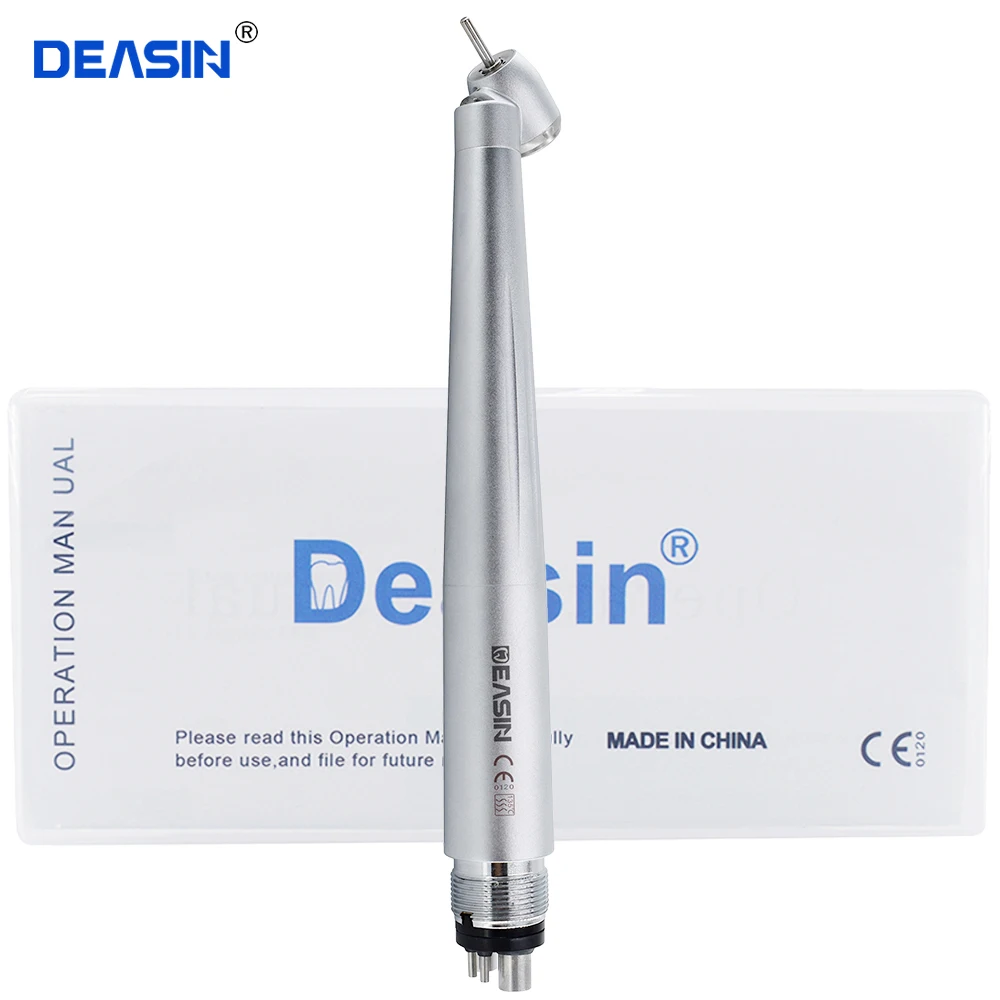 

dental LED handpiece with generator 45 degree dental head high speed surgery push button dental equipment