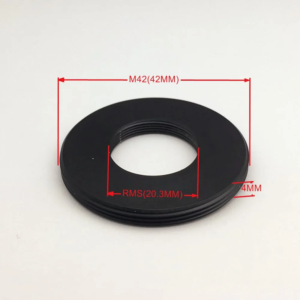 Microscope Objective RMS Thread Transfer to M42 x0.75 / M42x1  Interface Adapter Ring for Olympus microscopio