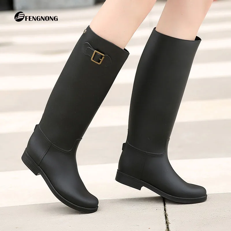 Women Pvc Rain Boots Ankle Waterproof Shoes Water Shoes Female Botas Rubber Rainboots winter boots