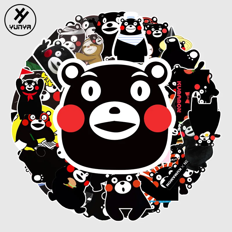 Kumamon Kawaii Cute Stickers Scrapbooking Diary Japanese Anime Cartoon Stickers Luggage Cups Laptop Refrigerator Car Sticker