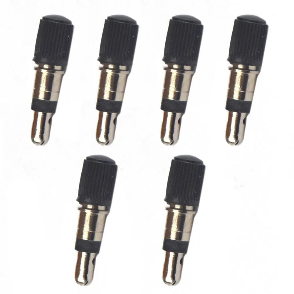 4/6PCs Flash Valve DV Bicycle Valve Core With Dust Cap Dunlop Bicycle Hand Pumps Cycling Accessories