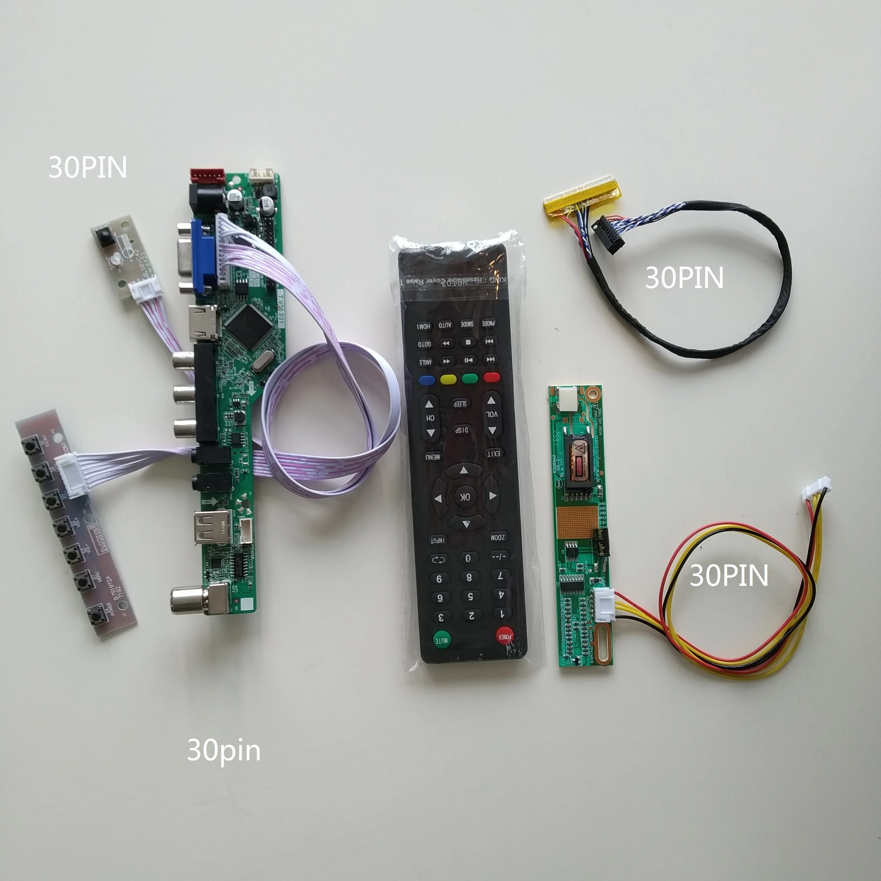 TV compatible con HDMI AV VGA USB LCD panel controlador de tarjeta kit de placa para LP154WX4-TLA1/TLA2/TLA3/TLA4 1280X800 monitor de 15,4"