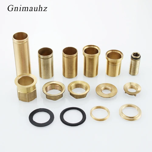 Base de cobre para fregadero de cocina, accesorios de grifo frío y caliente, tuerca de tornillo de pie fijo, filamento 30 plus