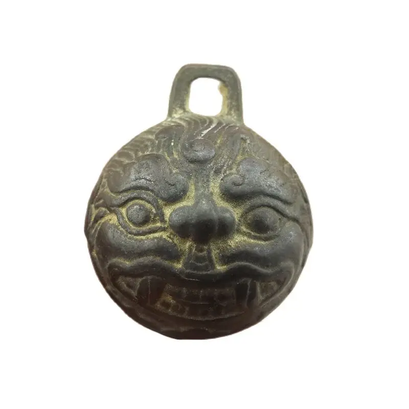 

Chinese of copper bell Shoumian Tongling Talisman Collectibles